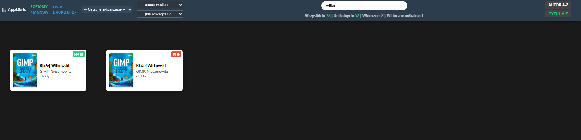 Filtrowanie i wyszukiwanie